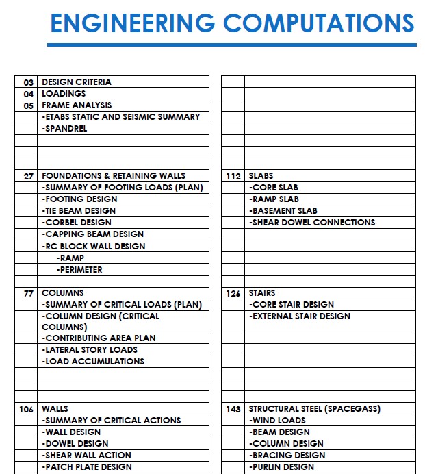 Computation Sheet